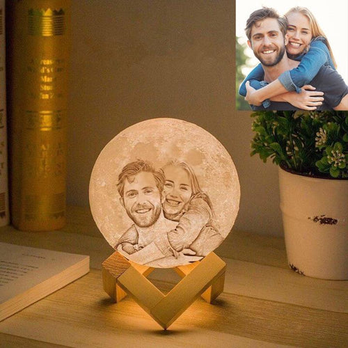 Custom Photo Moon Lamp by jherano