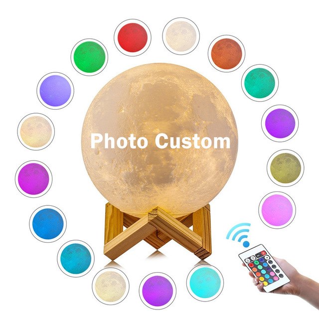 Custom Photo Moon Lamp, view 9
